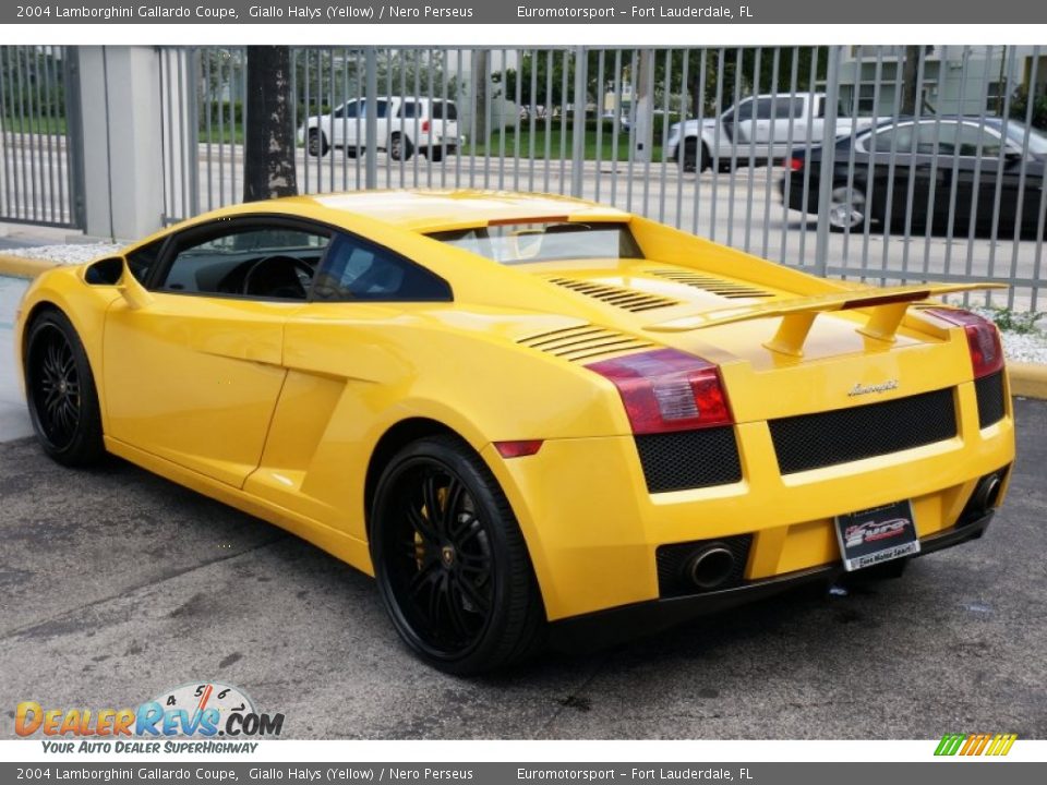 2004 Lamborghini Gallardo Coupe Giallo Halys (Yellow) / Nero Perseus Photo #6
