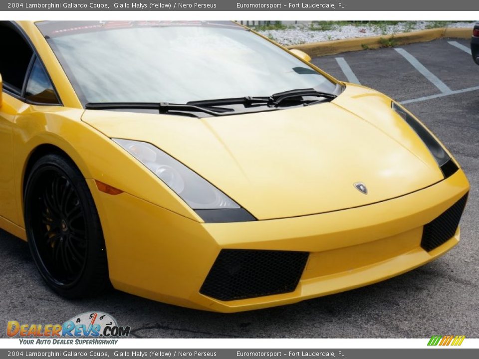 2004 Lamborghini Gallardo Coupe Giallo Halys (Yellow) / Nero Perseus Photo #9