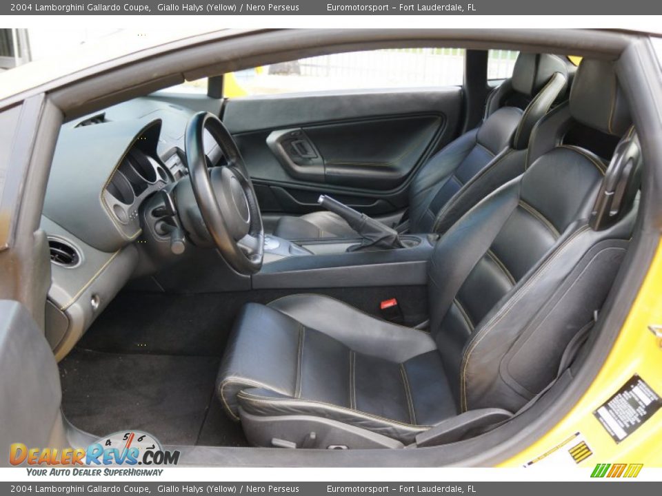 Nero Perseus Interior - 2004 Lamborghini Gallardo Coupe Photo #11