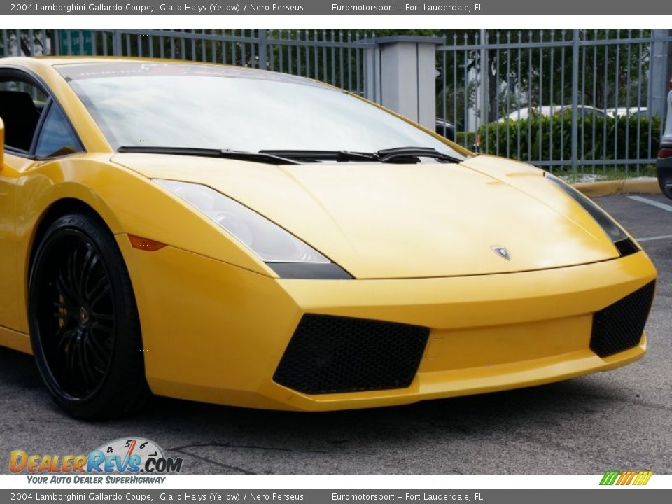 2004 Lamborghini Gallardo Coupe Giallo Halys (Yellow) / Nero Perseus Photo #14