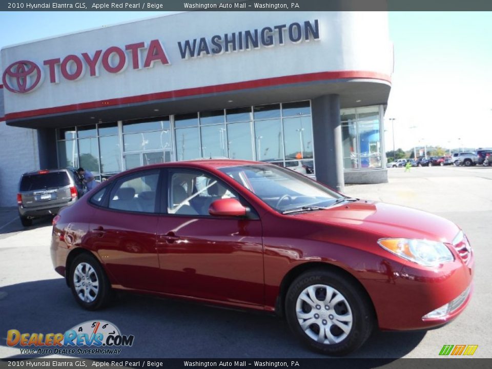 2010 Hyundai Elantra GLS Apple Red Pearl / Beige Photo #2