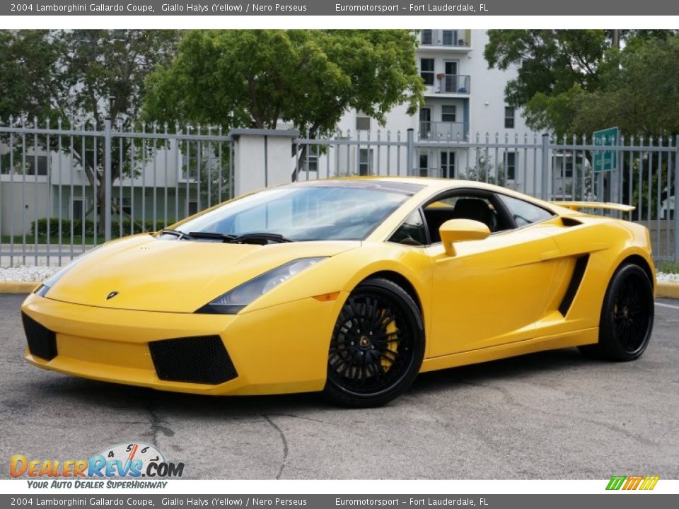 2004 Lamborghini Gallardo Coupe Giallo Halys (Yellow) / Nero Perseus Photo #22