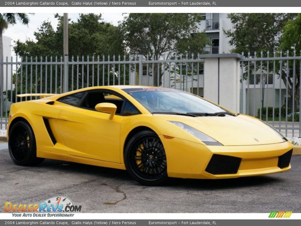 2004 Lamborghini Gallardo Coupe Giallo Halys (Yellow) / Nero Perseus Photo #23