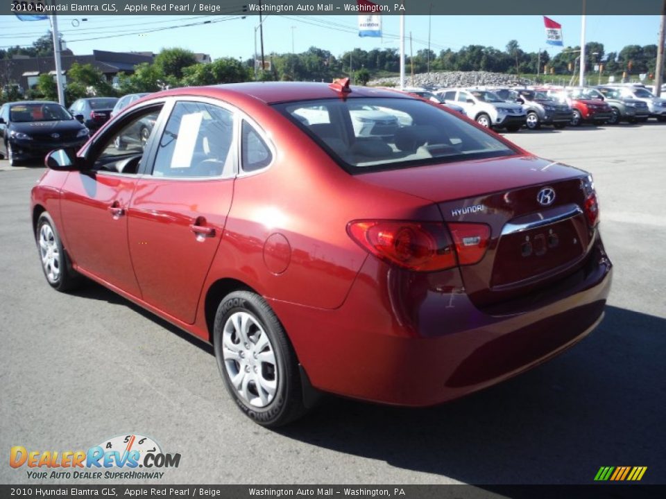 2010 Hyundai Elantra GLS Apple Red Pearl / Beige Photo #7
