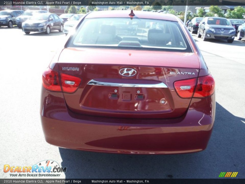 2010 Hyundai Elantra GLS Apple Red Pearl / Beige Photo #8