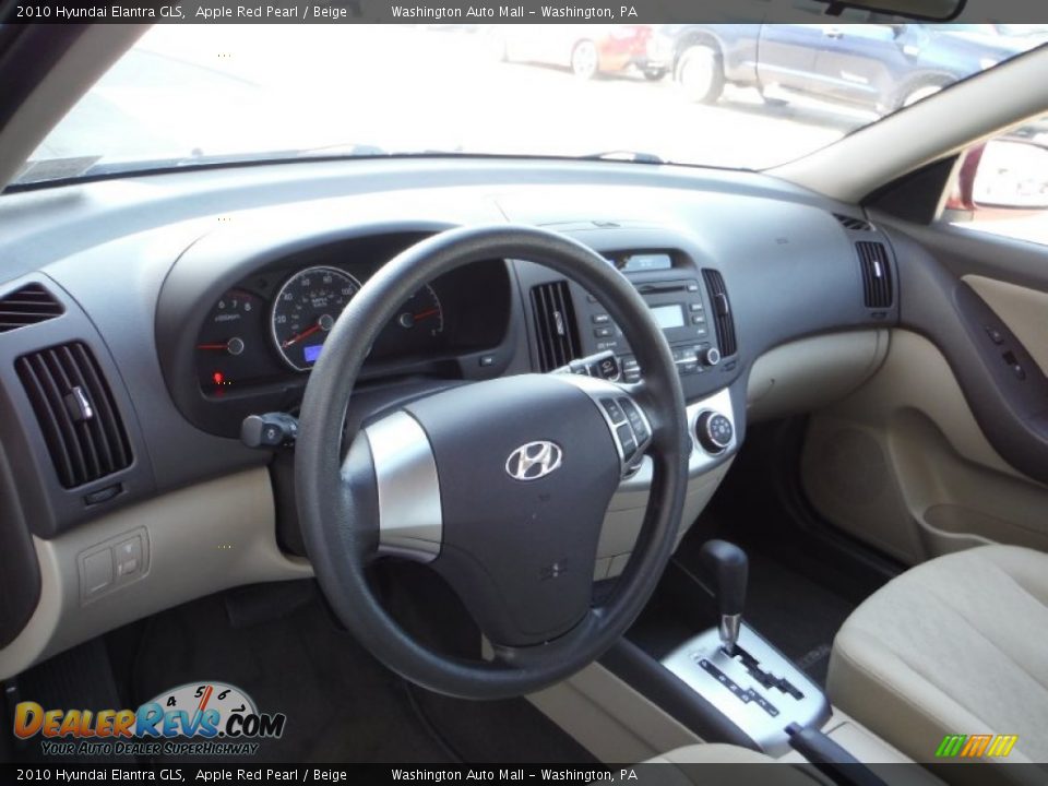 2010 Hyundai Elantra GLS Apple Red Pearl / Beige Photo #9