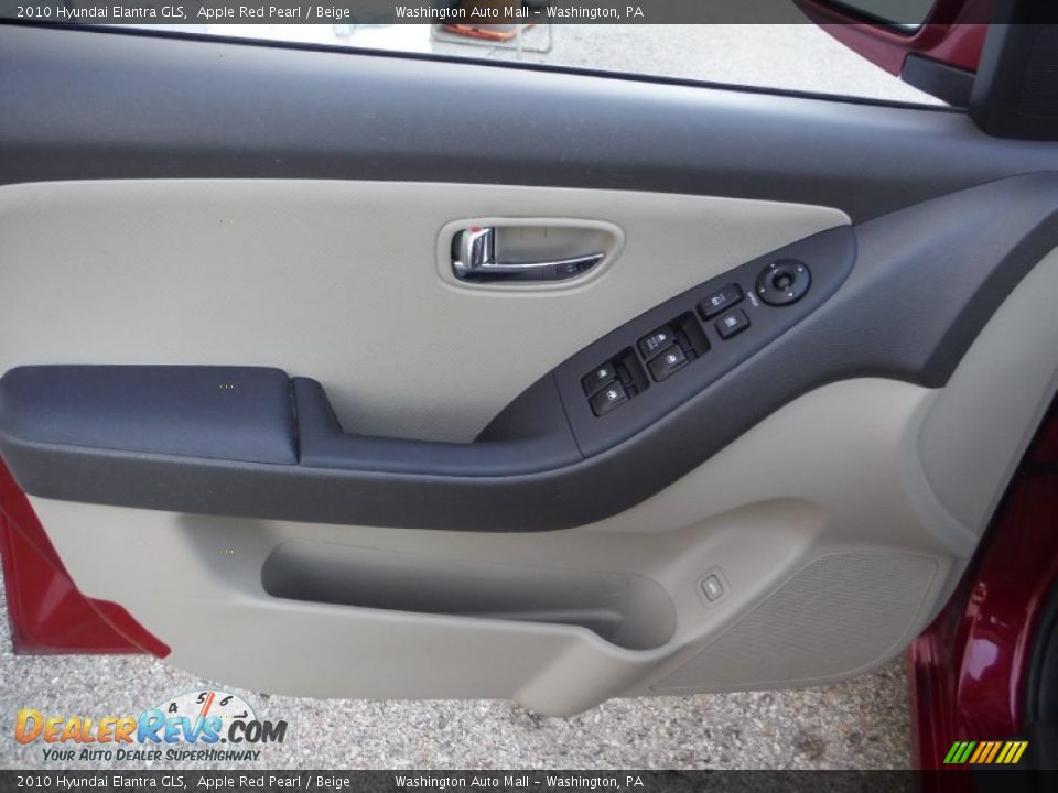 2010 Hyundai Elantra GLS Apple Red Pearl / Beige Photo #10