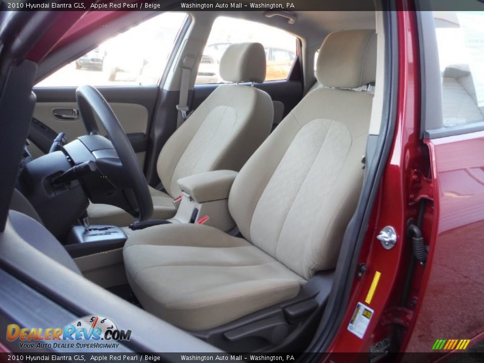 2010 Hyundai Elantra GLS Apple Red Pearl / Beige Photo #11