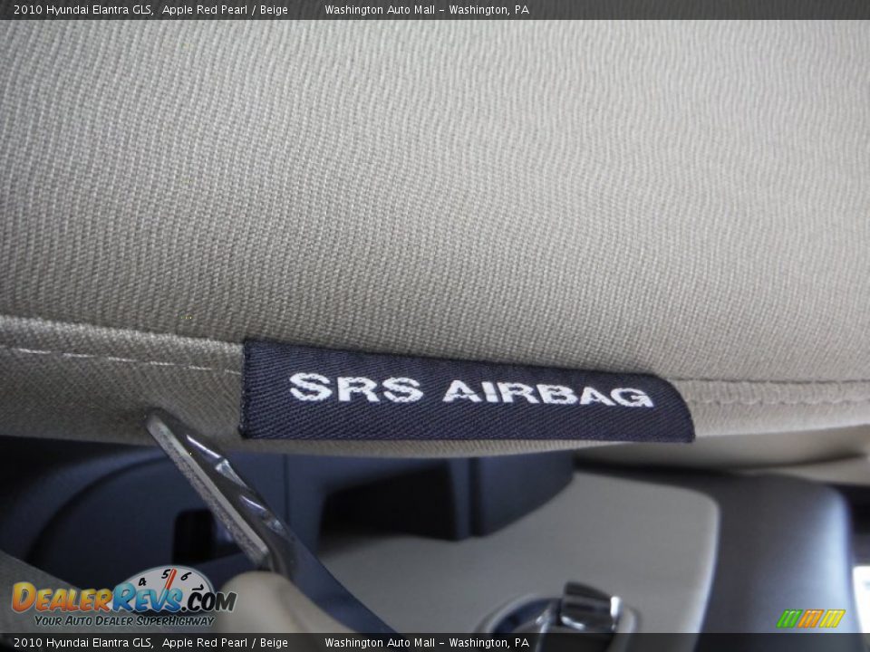 2010 Hyundai Elantra GLS Apple Red Pearl / Beige Photo #12
