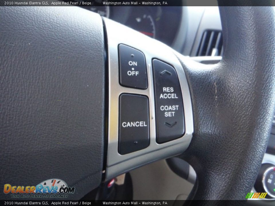 2010 Hyundai Elantra GLS Apple Red Pearl / Beige Photo #15