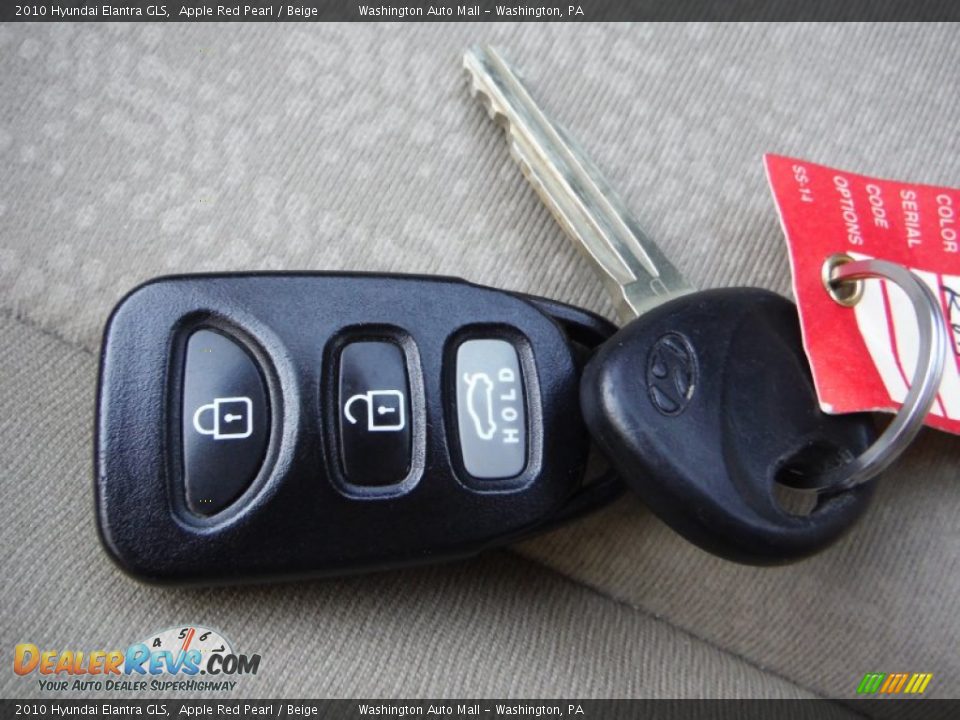 2010 Hyundai Elantra GLS Apple Red Pearl / Beige Photo #18