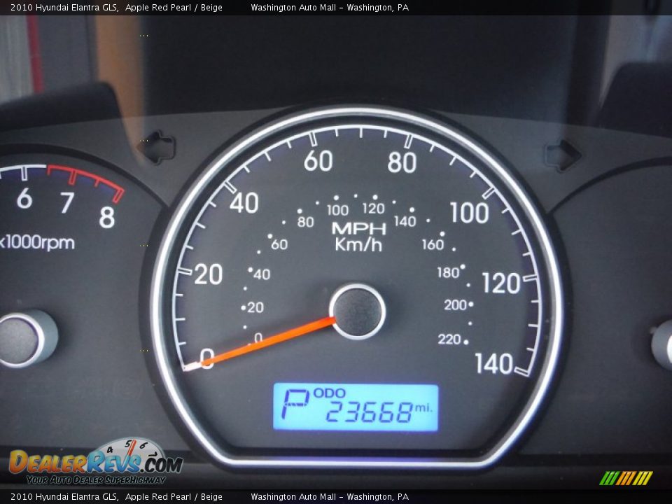 2010 Hyundai Elantra GLS Apple Red Pearl / Beige Photo #20