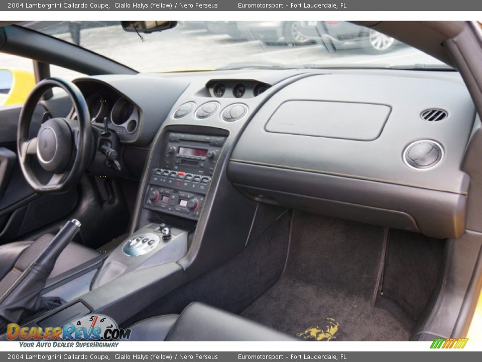2004 Lamborghini Gallardo Coupe Giallo Halys (Yellow) / Nero Perseus Photo #49