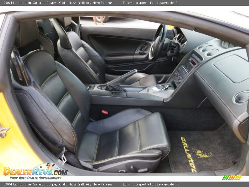 2004 Lamborghini Gallardo Coupe Giallo Halys (Yellow) / Nero Perseus Photo #50
