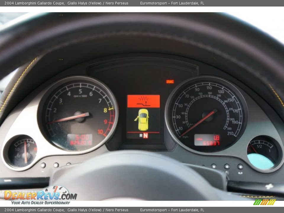 2004 Lamborghini Gallardo Coupe Giallo Halys (Yellow) / Nero Perseus Photo #61