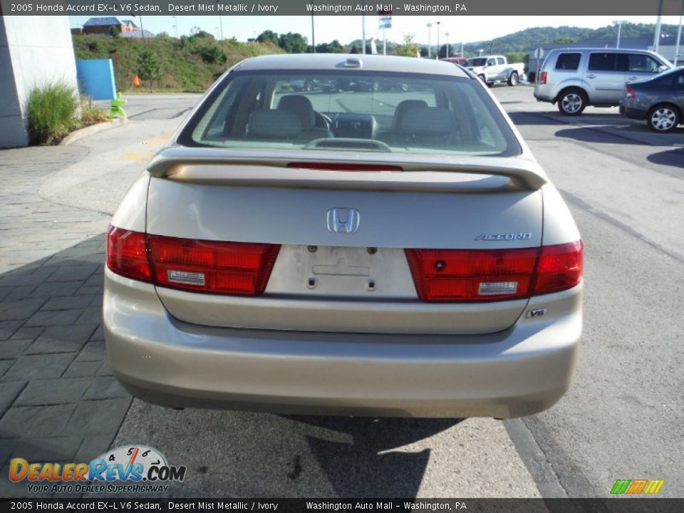 2005 Honda Accord EX-L V6 Sedan Desert Mist Metallic / Ivory Photo #7