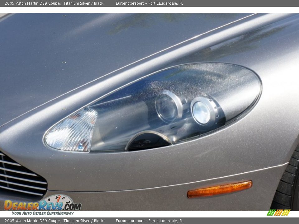 2005 Aston Martin DB9 Coupe Titanium Silver / Black Photo #25
