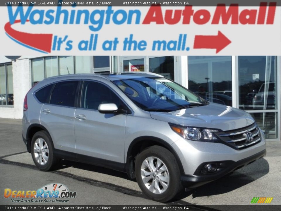 2014 Honda CR-V EX-L AWD Alabaster Silver Metallic / Black Photo #1