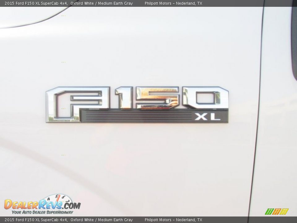 2015 Ford F150 XL SuperCab 4x4 Oxford White / Medium Earth Gray Photo #13