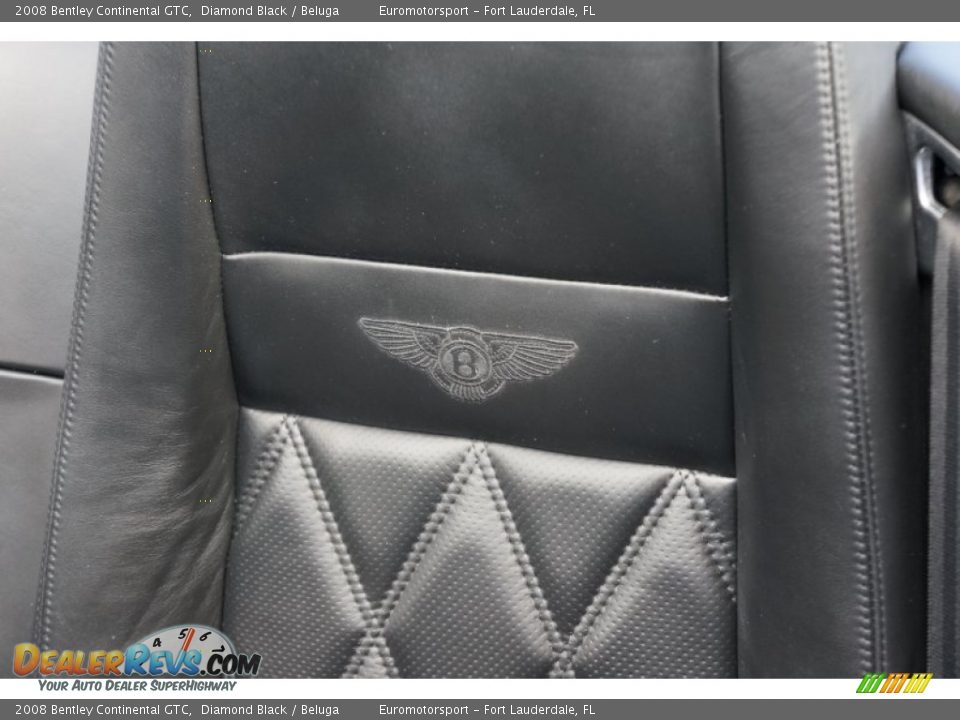 2008 Bentley Continental GTC Diamond Black / Beluga Photo #10