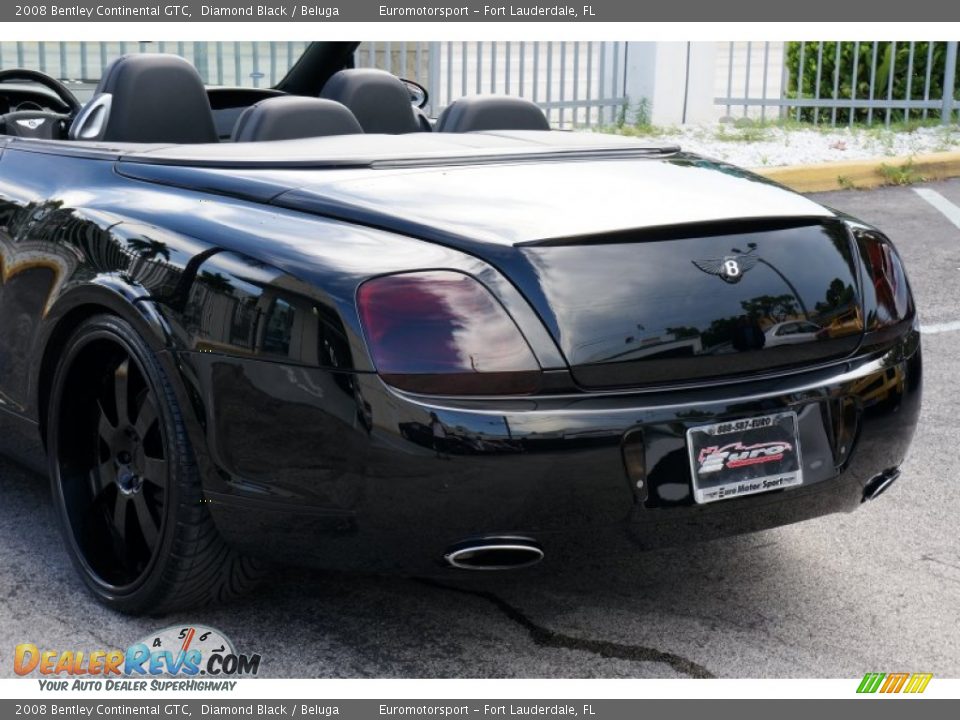 2008 Bentley Continental GTC Diamond Black / Beluga Photo #21
