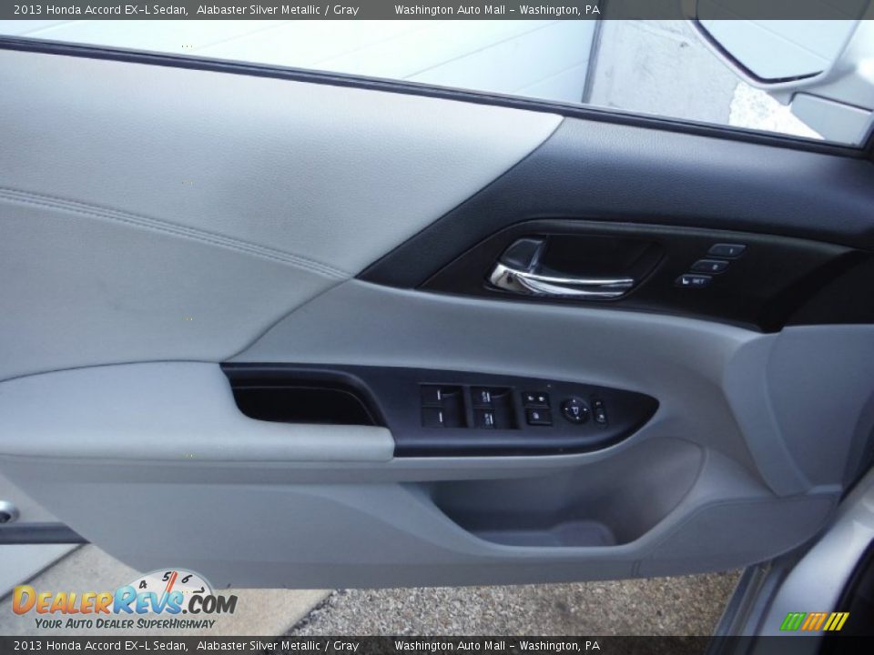 2013 Honda Accord EX-L Sedan Alabaster Silver Metallic / Gray Photo #9