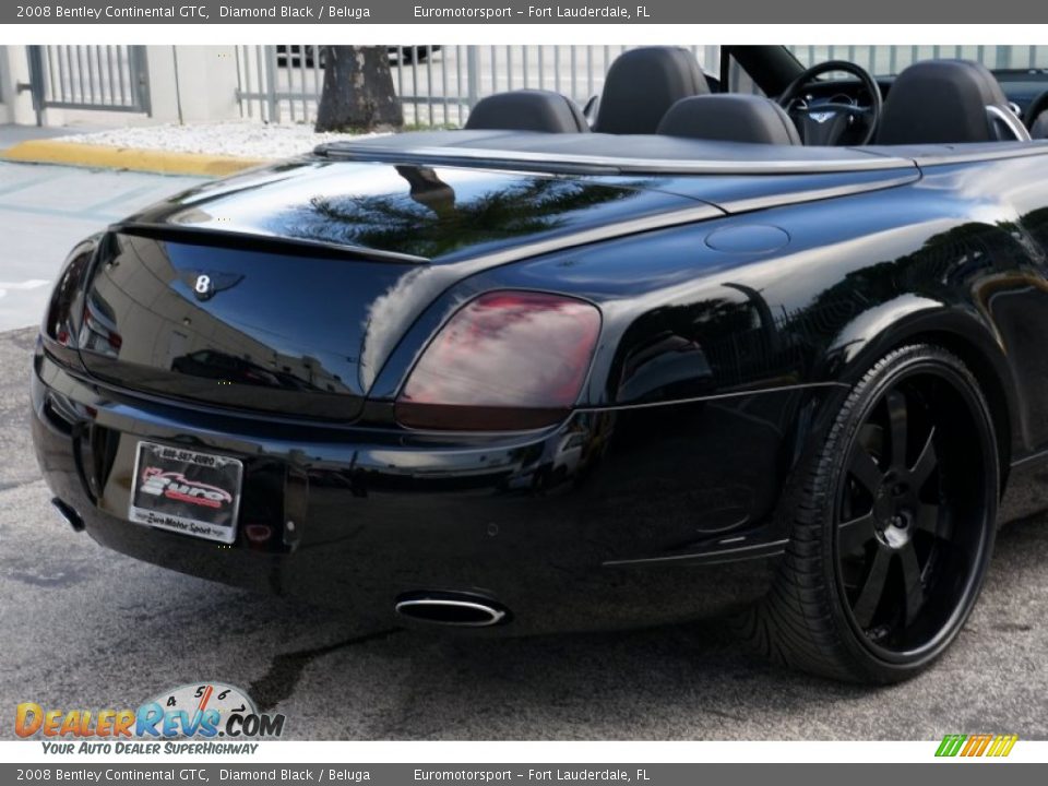 2008 Bentley Continental GTC Diamond Black / Beluga Photo #26