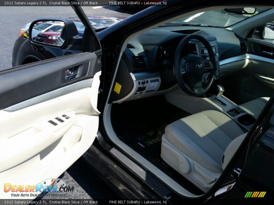 2012 Subaru Legacy 2.5i Crystal Black Silica / Off Black Photo #16