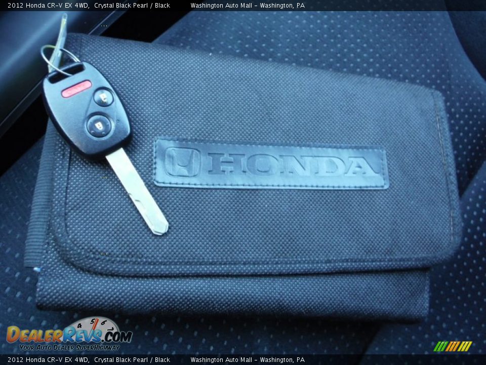 2012 Honda CR-V EX 4WD Crystal Black Pearl / Black Photo #18