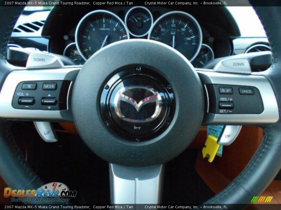 2007 Mazda MX-5 Miata Grand Touring Roadster Steering Wheel Photo #17