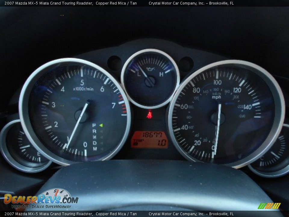 2007 Mazda MX-5 Miata Grand Touring Roadster Gauges Photo #18