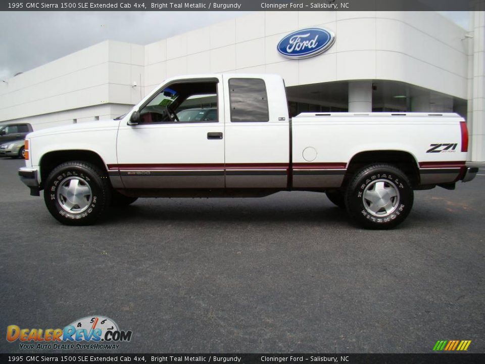 1995 Gmc Sierra 1500 Sle Extended Cab 4x4 Bright Teal Metallic