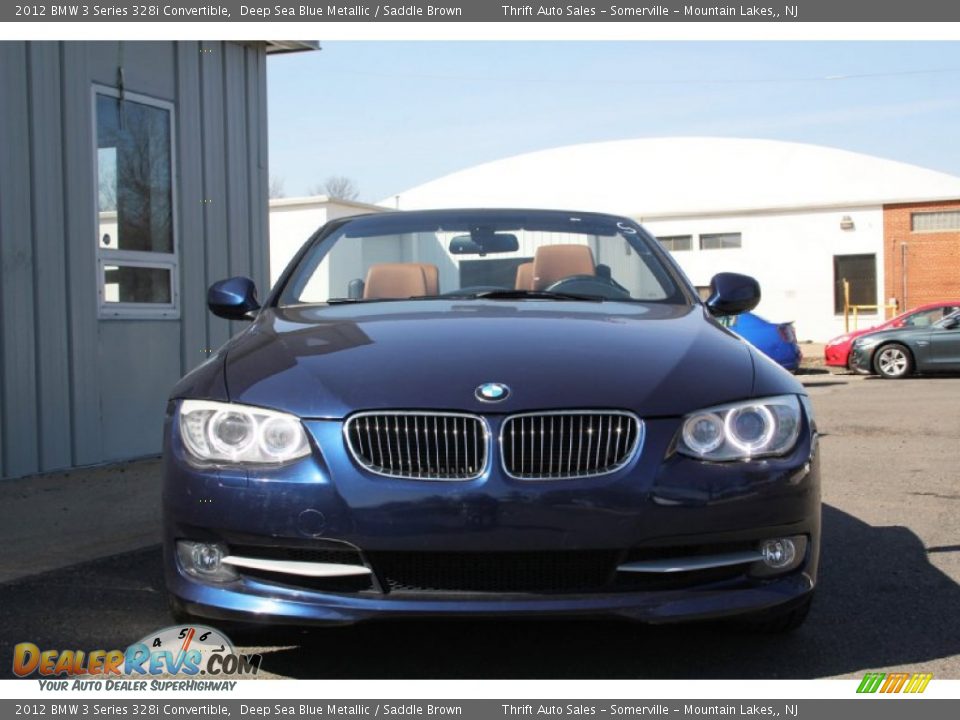 2012 BMW 3 Series 328i Convertible Deep Sea Blue Metallic / Saddle Brown Photo #2