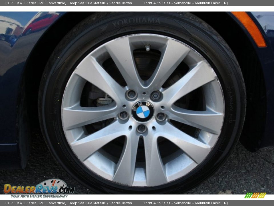 2012 BMW 3 Series 328i Convertible Deep Sea Blue Metallic / Saddle Brown Photo #30