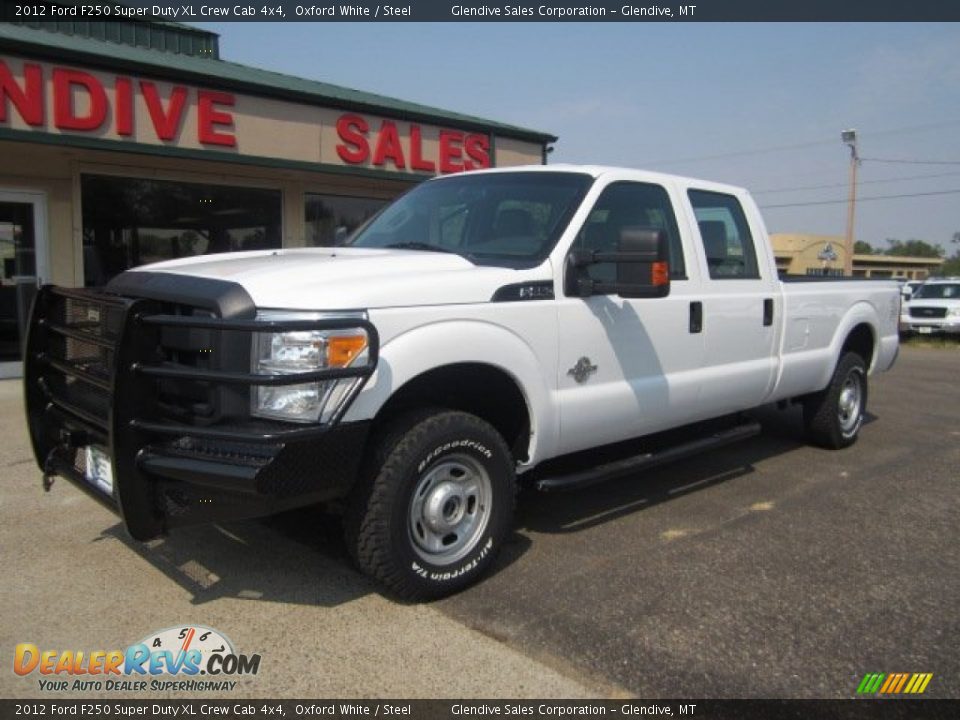 2012 Ford F250 Super Duty XL Crew Cab 4x4 Oxford White / Steel Photo #1