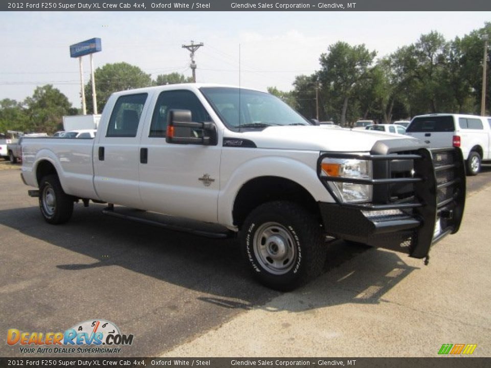 2012 Ford F250 Super Duty XL Crew Cab 4x4 Oxford White / Steel Photo #2
