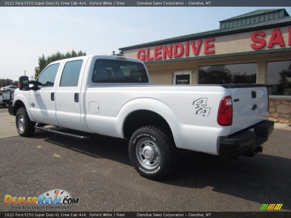 2012 Ford F250 Super Duty XL Crew Cab 4x4 Oxford White / Steel Photo #4