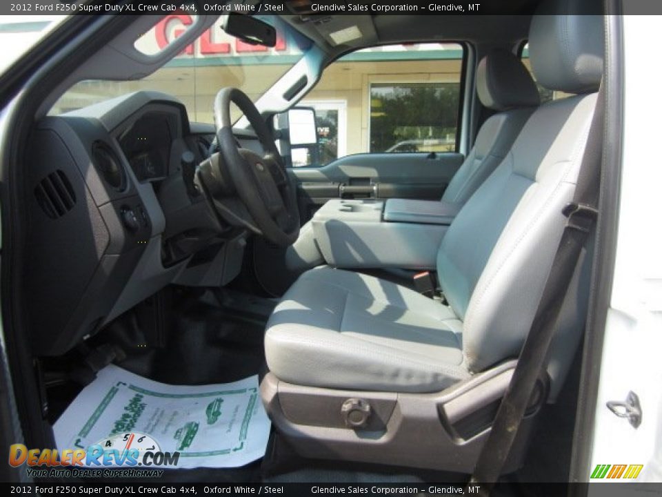 2012 Ford F250 Super Duty XL Crew Cab 4x4 Oxford White / Steel Photo #7