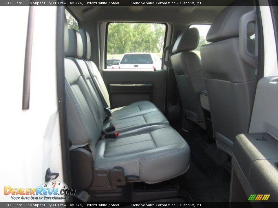 2012 Ford F250 Super Duty XL Crew Cab 4x4 Oxford White / Steel Photo #8