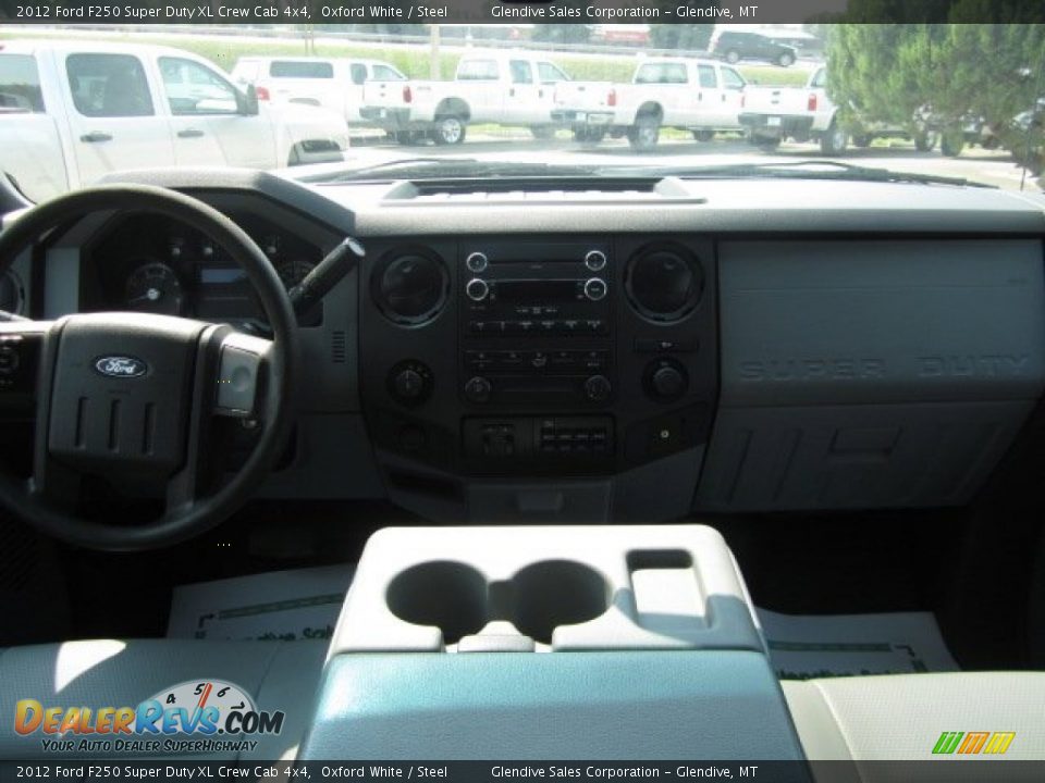 2012 Ford F250 Super Duty XL Crew Cab 4x4 Oxford White / Steel Photo #9