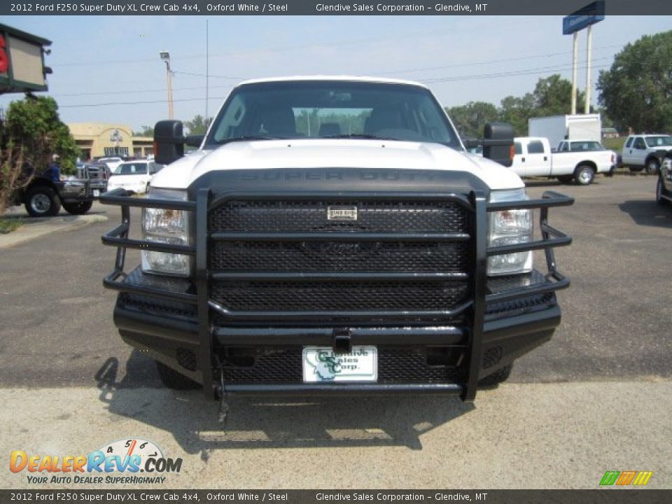 2012 Ford F250 Super Duty XL Crew Cab 4x4 Oxford White / Steel Photo #11