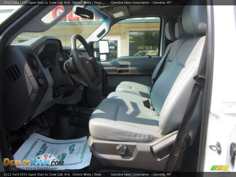 2012 Ford F250 Super Duty XL Crew Cab 4x4 Oxford White / Steel Photo #15