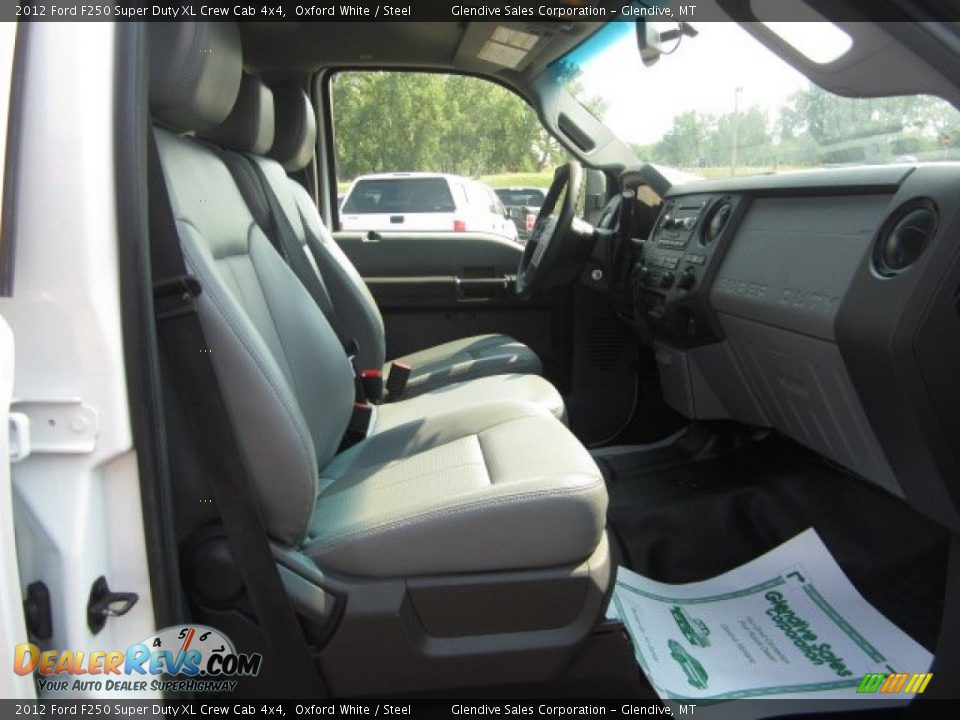 2012 Ford F250 Super Duty XL Crew Cab 4x4 Oxford White / Steel Photo #17