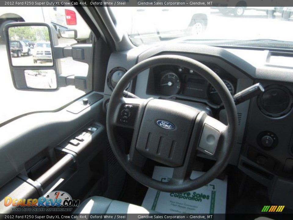 2012 Ford F250 Super Duty XL Crew Cab 4x4 Oxford White / Steel Photo #19