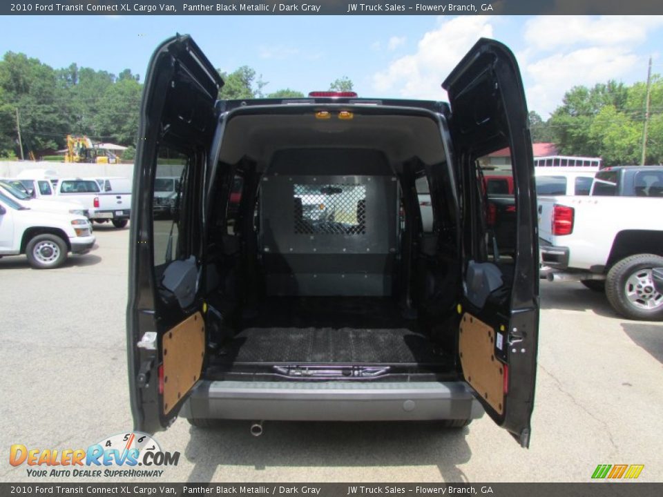 2010 Ford Transit Connect XL Cargo Van Panther Black Metallic / Dark Gray Photo #10