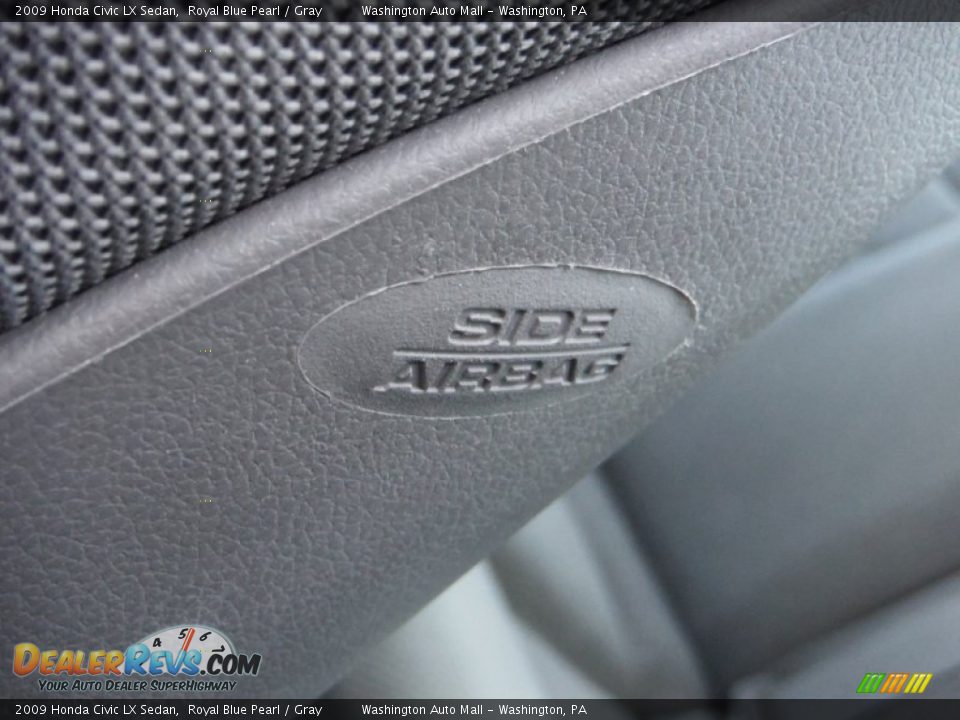 2009 Honda Civic LX Sedan Royal Blue Pearl / Gray Photo #13