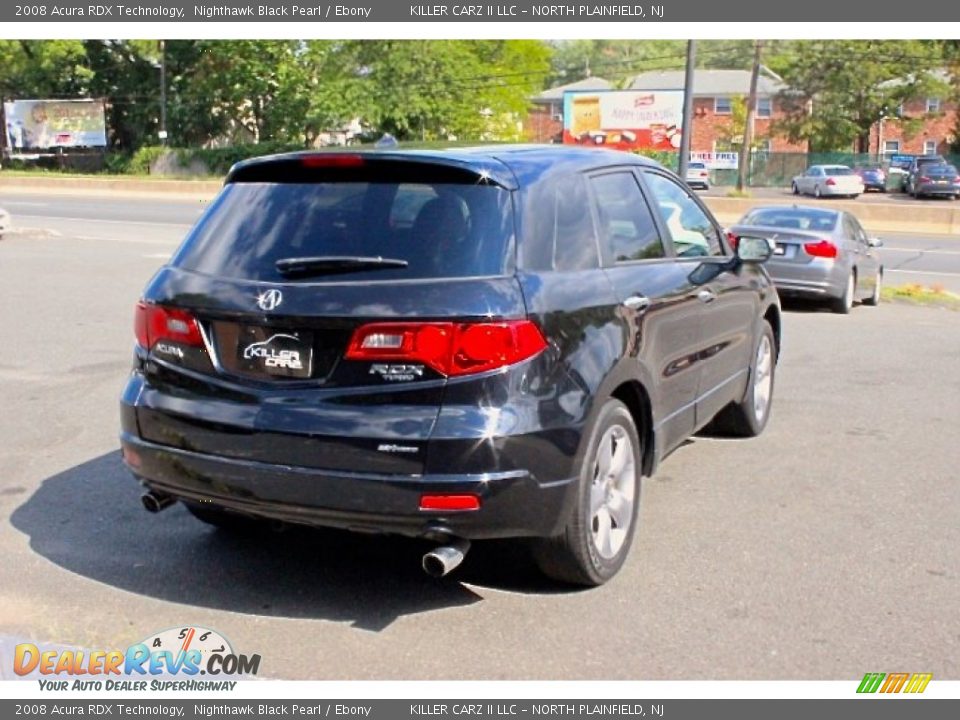2008 Acura RDX Technology Nighthawk Black Pearl / Ebony Photo #9