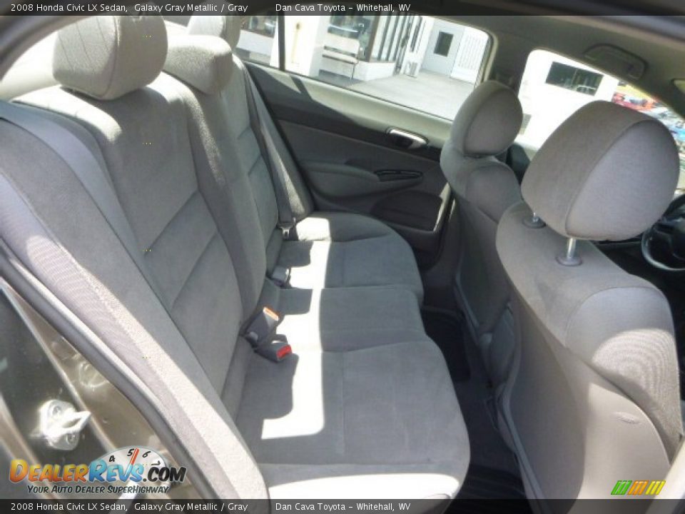 2008 Honda Civic LX Sedan Galaxy Gray Metallic / Gray Photo #4
