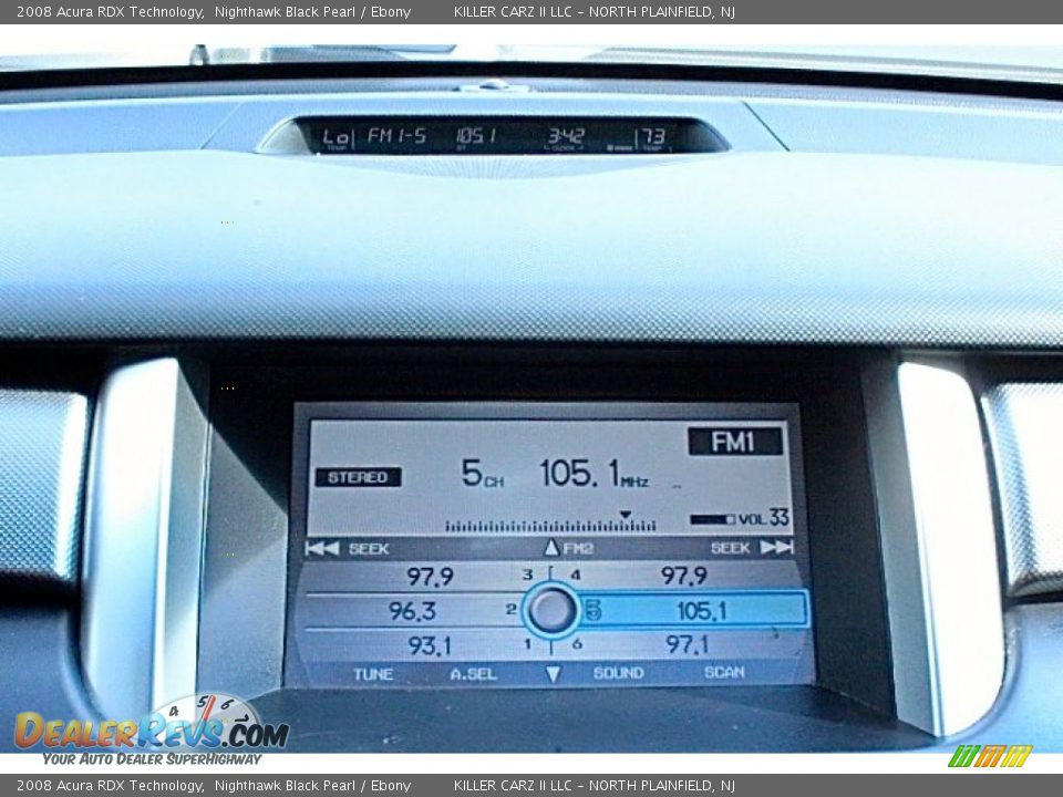 2008 Acura RDX Technology Nighthawk Black Pearl / Ebony Photo #19
