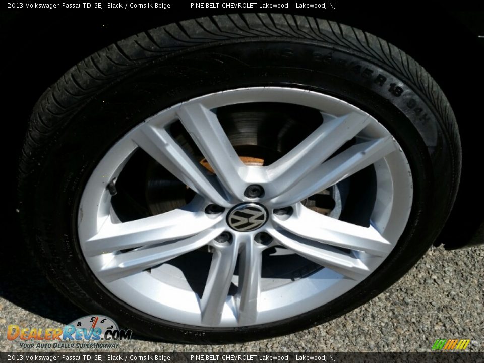 2013 Volkswagen Passat TDI SE Black / Cornsilk Beige Photo #4